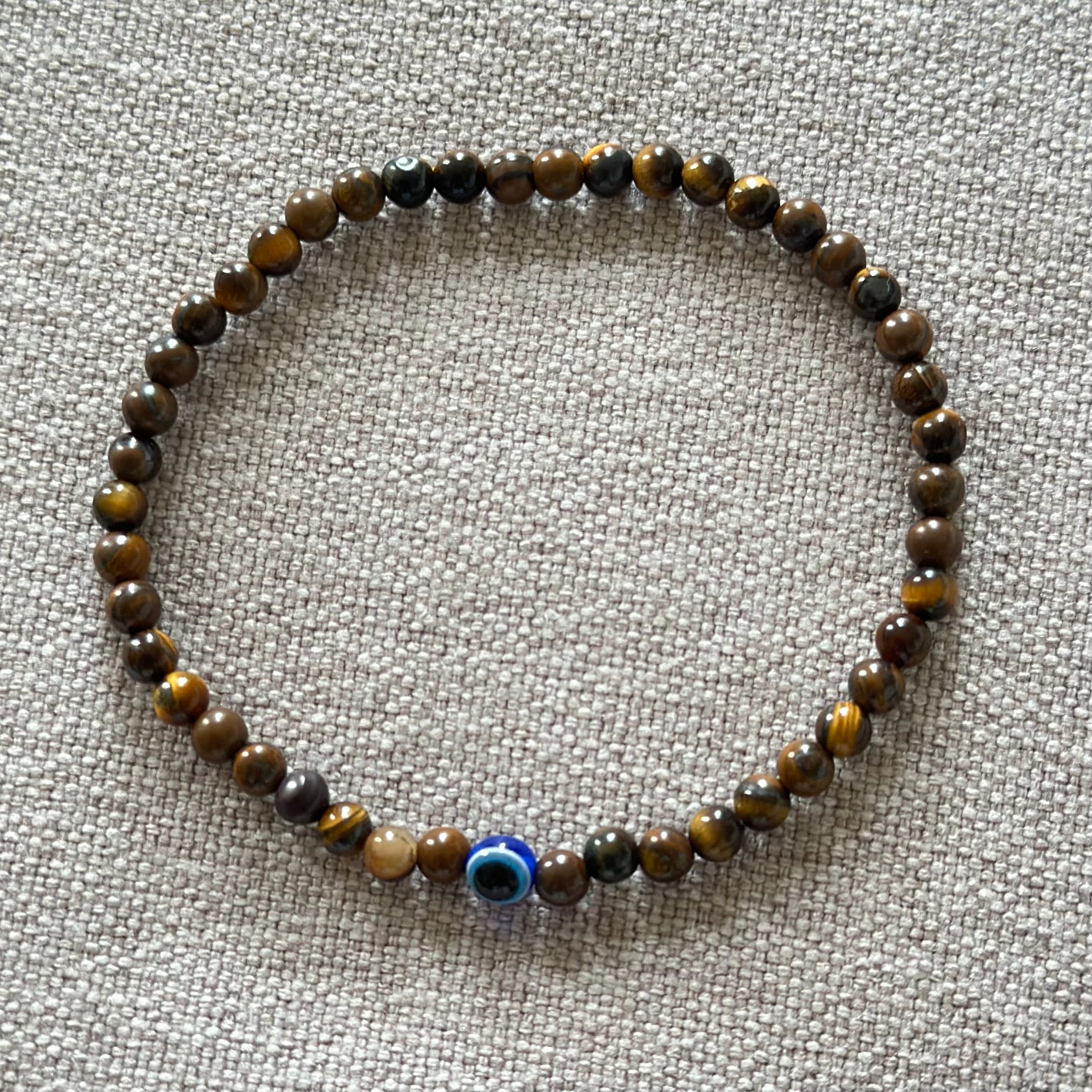 EVIL EYE BEAD TORTOISESHELL BRACELET