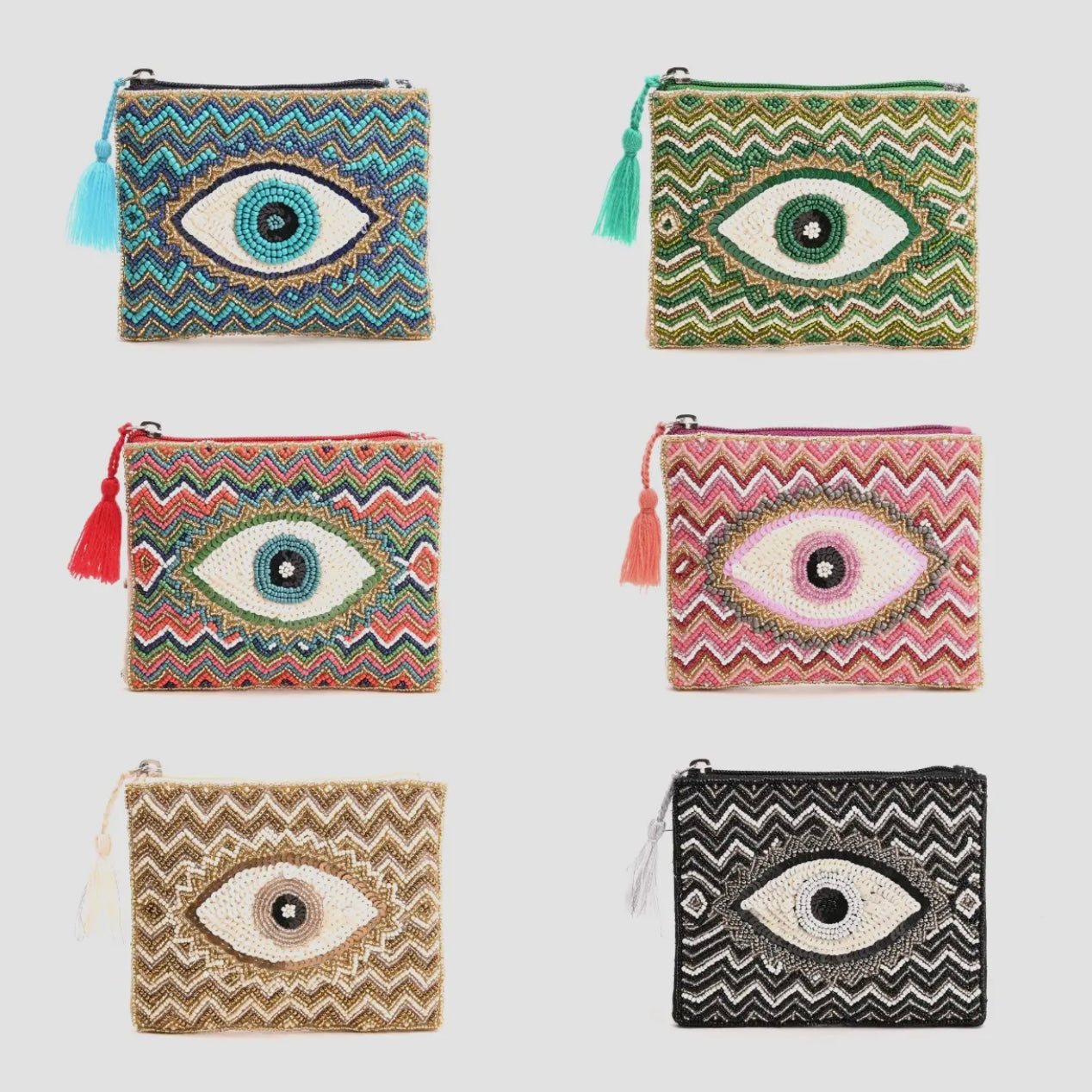 BEAD COIN PURSE  - 6 STYLES